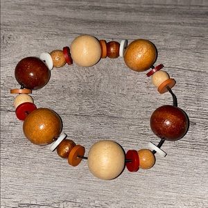 Wooden Bead Stretch Bracelet